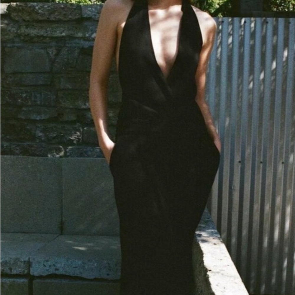 Zara Black Halter Jumpsuit